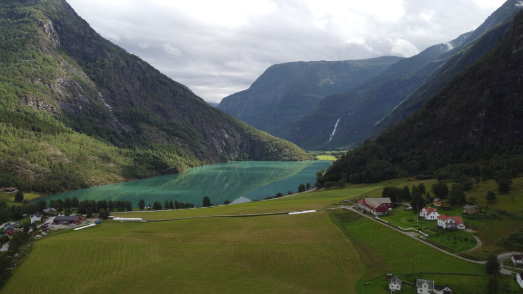 Eidsvatnet in Skjolden, der See, an dessen Ufer Wittgenstein Haus errichtet wurde
