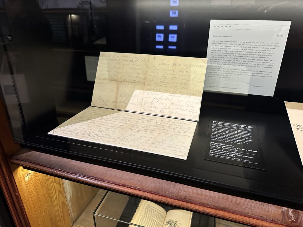 Brief von Ludwig Wittgenstein an Paul Engelmann