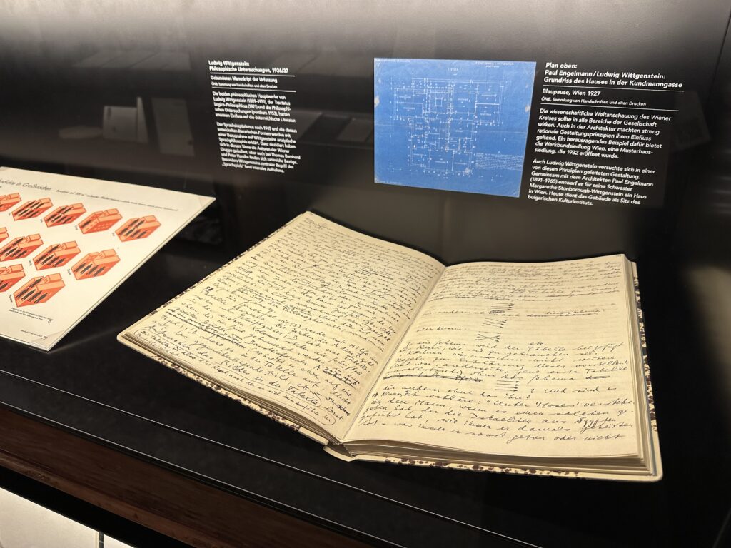Literaturmuseum Wien, Manuskript der Philosophischen Untersuchungen von Ludwig Wittgenstein