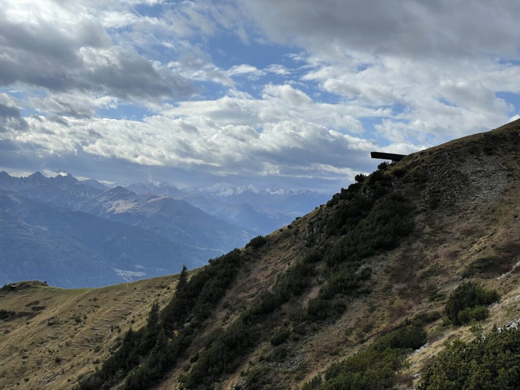 Perspektivenweg, Nordkette, entworfen von Snøhetta, architektonische Interventionen mit Zitaten von Ludwig Wittgenstein