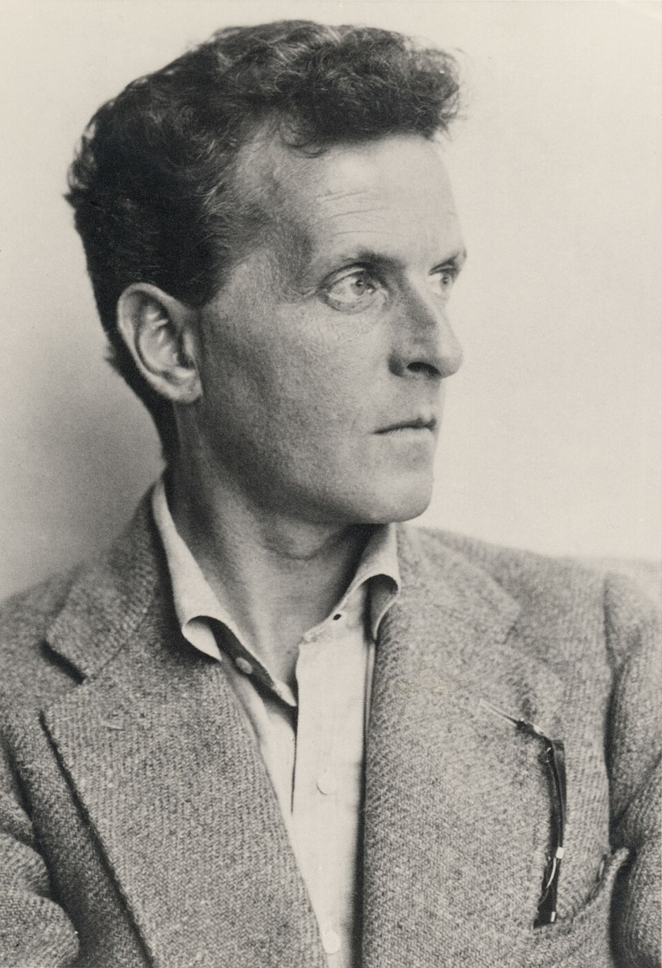 Ludwig Wittgenstein, 1930, via Wikimedia Commons