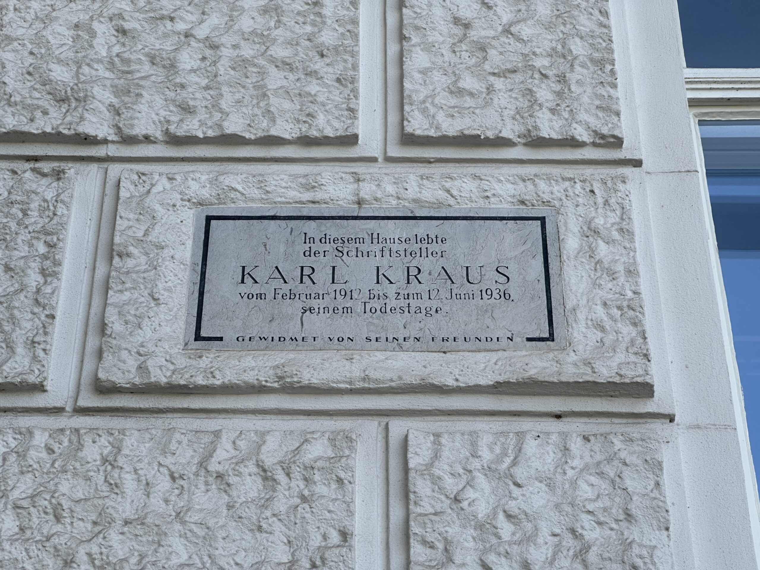 Karl Kraus, Lothringerstraße 6