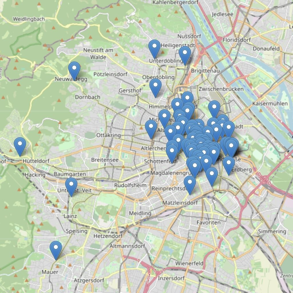 Wittgenstein in Wien Map