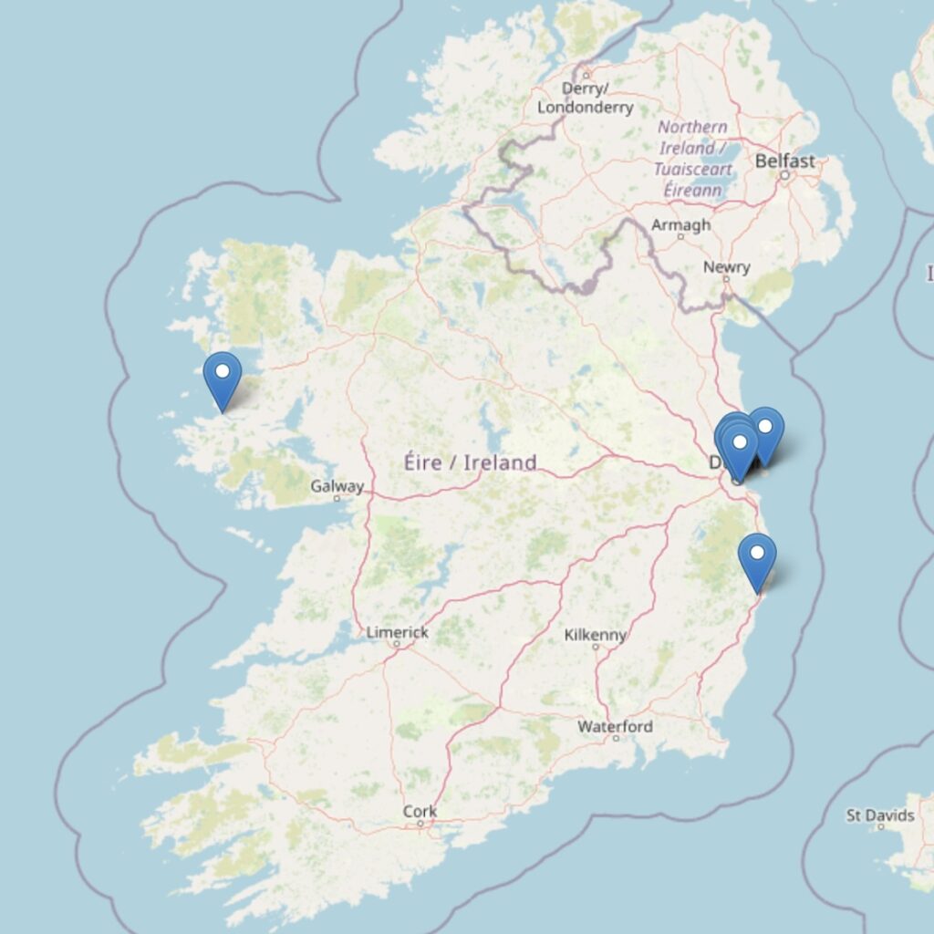 Wittgenstein in Ireland Map